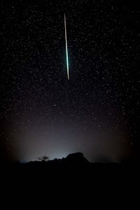 Starry Sky with Falling Meteor